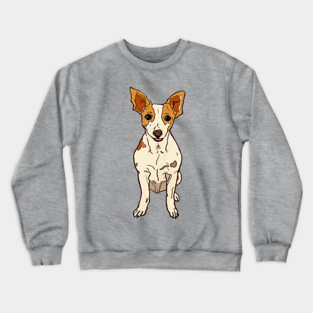 Rat Terrier Crewneck Sweatshirt by minniemorrisart